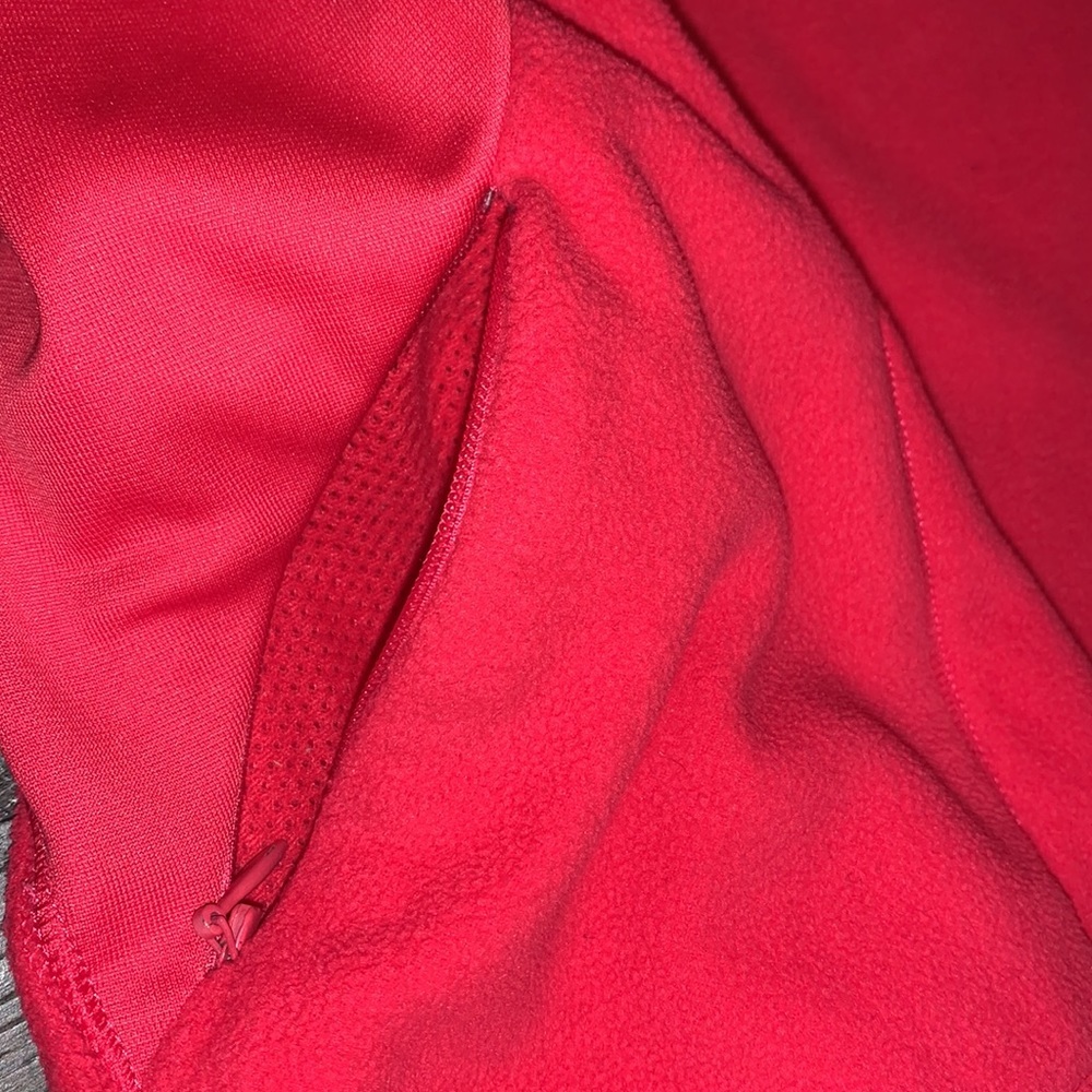 Champion Quarter Zip Soft Fleece Mock Pullover Size Medium Hot Pink - Picture 9 of 12